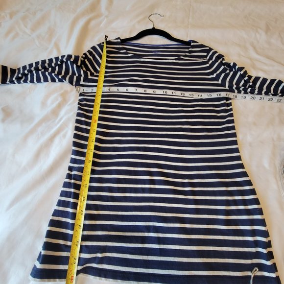 Boden | Long Sleeve Breton Top | Navy & White Stripes | Size 6 - Picture 5 of 5